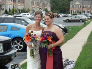 K and I on her wedding day 